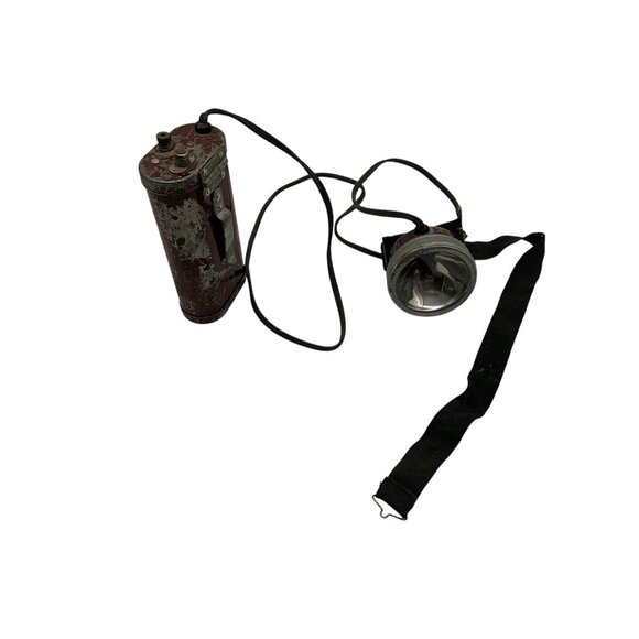 Metalware Corporation 1940's  US Navy Rare Headlamp/Battery Pack  Tested & Works - Picture 2 of 13